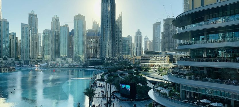 Apartment towers in Dubai Marina